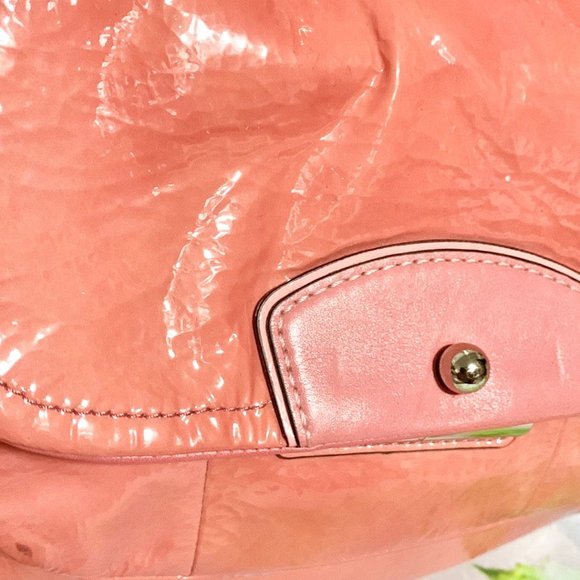 COACH 19299 KRISTIN PATENT LEATHER ROSE HOBO BAG MSRP $328 - Picture 12 of 16